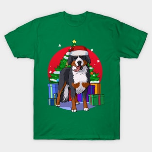 Bernese Mountain Dog Christmas Tree T-Shirt